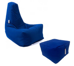 Adults Beanbag Gaming Chair with Footstool