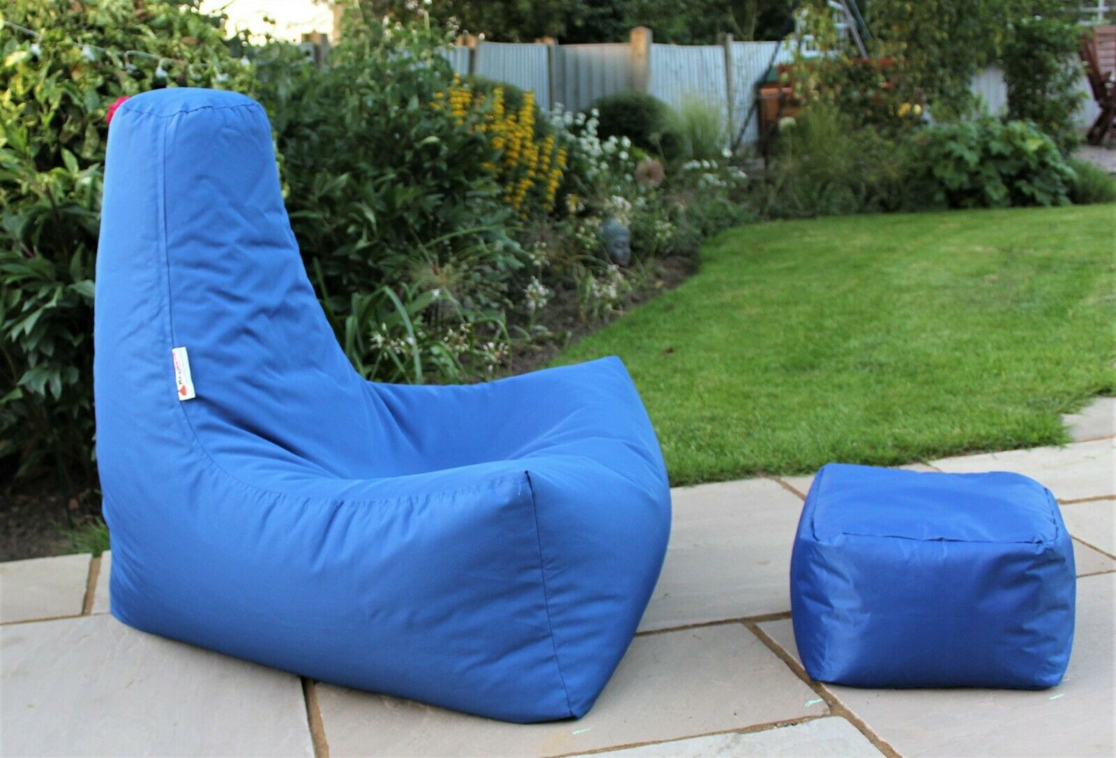 Adults Beanbag Gaming Chair with Footstool