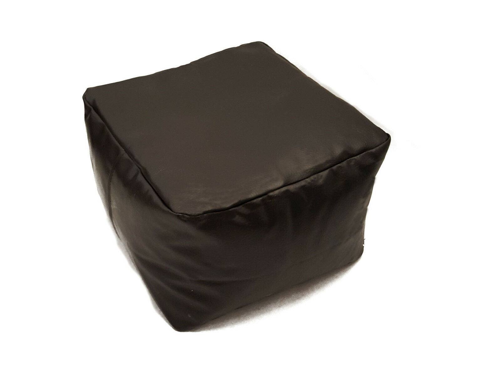 Faux Leather Beanbag Footstool