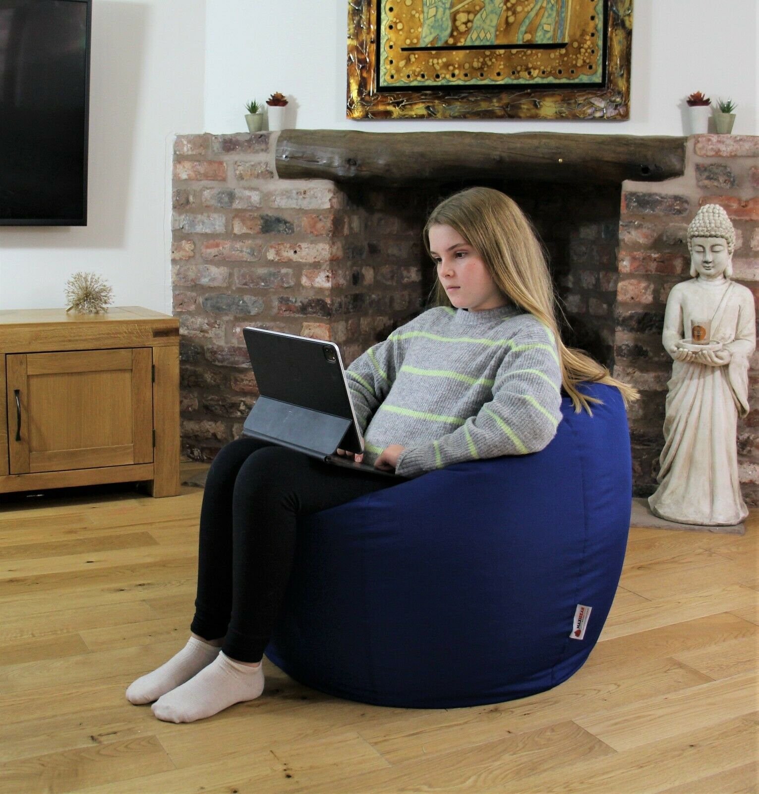 Large Round Beanbag Chair