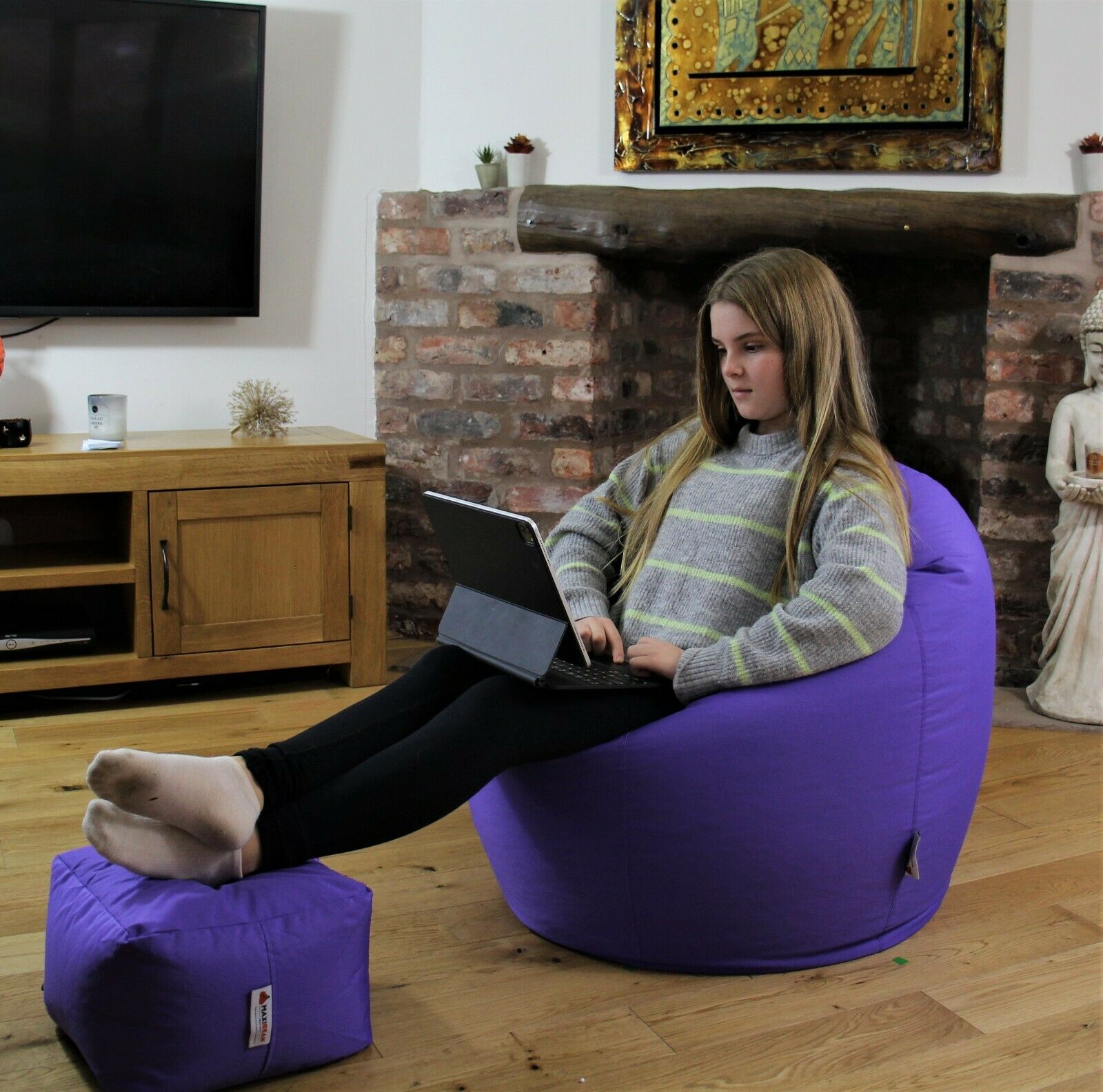 Large Round Beanbag Chair