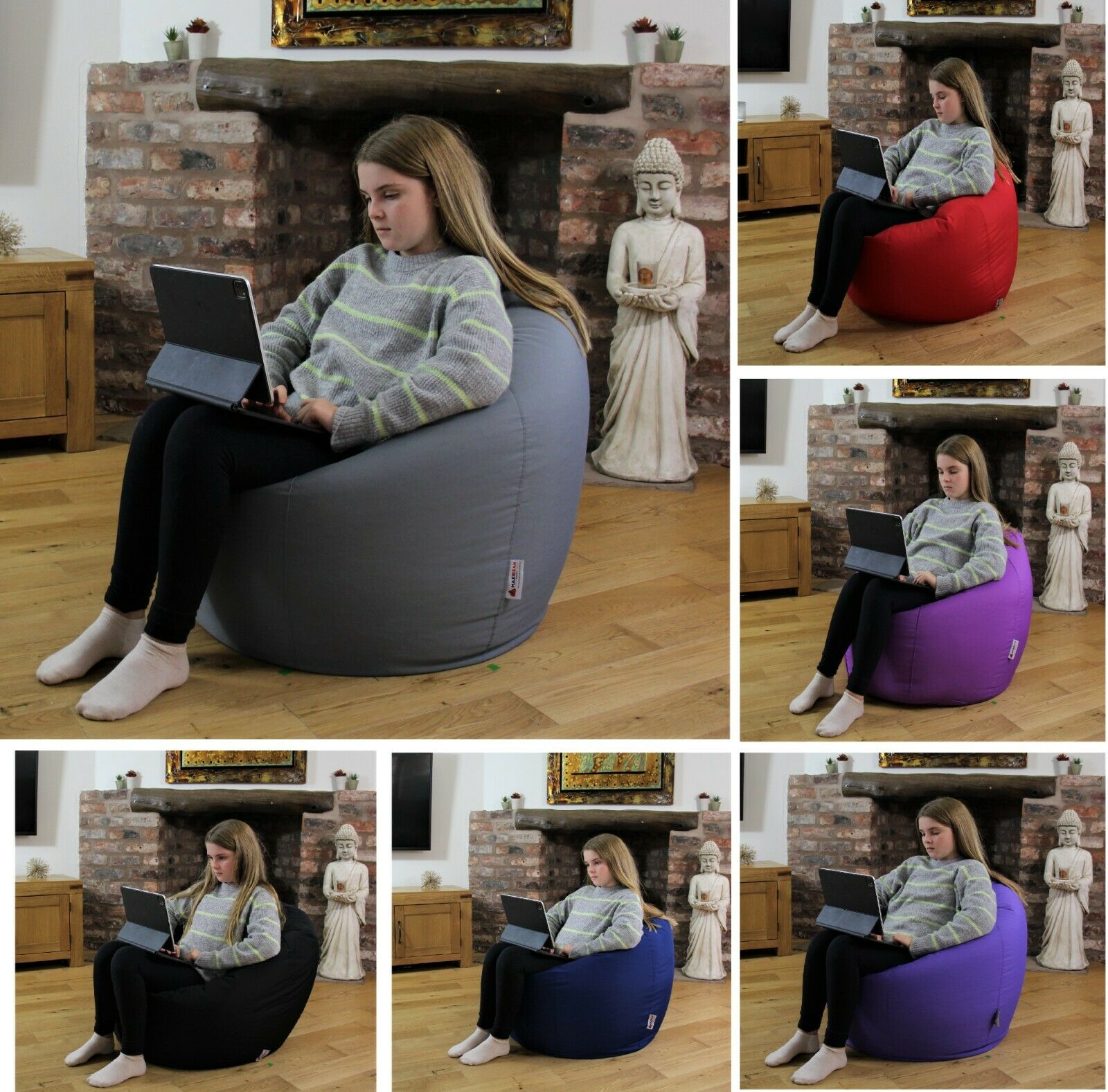 Large Round Beanbag Chair