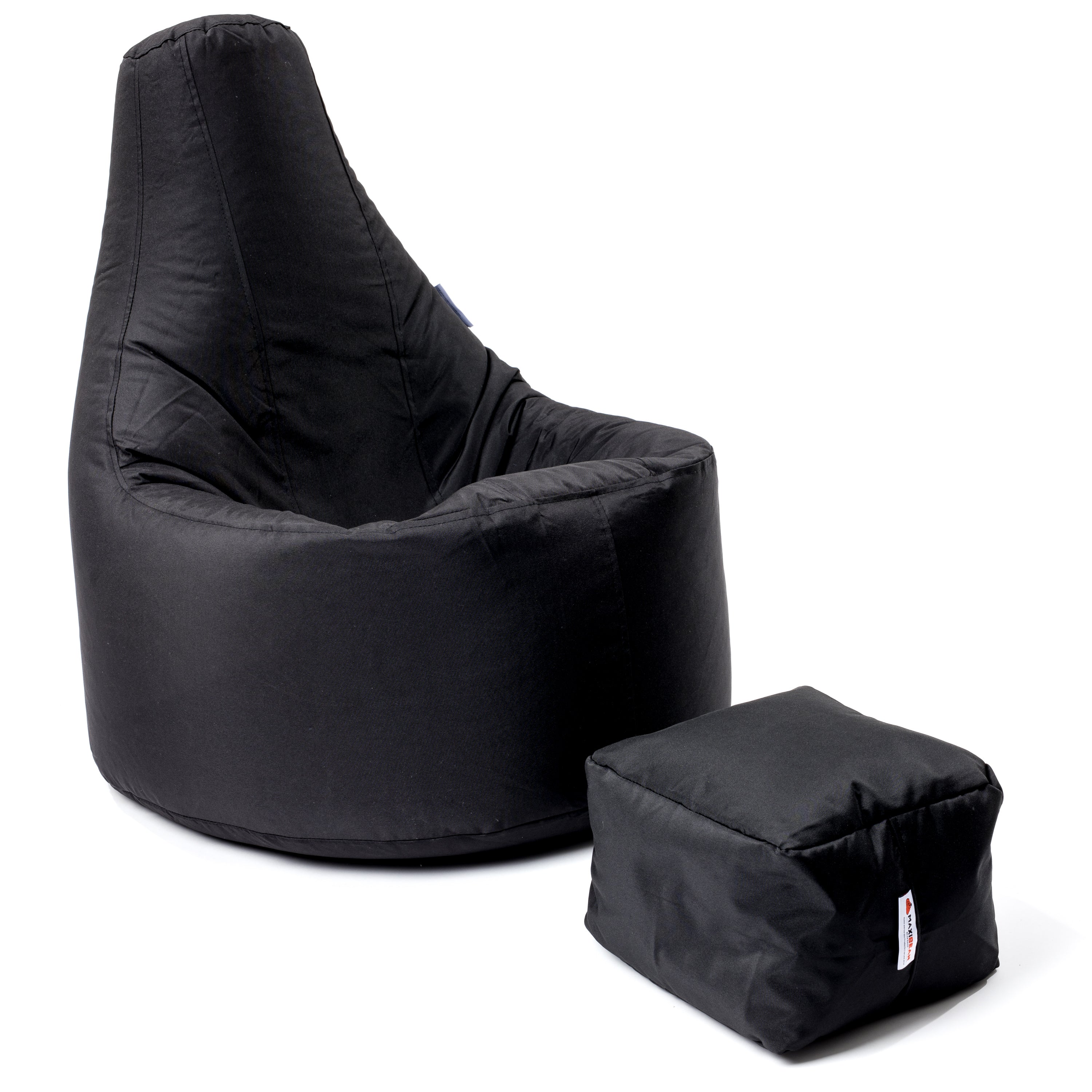 Large Beanbag Chair with Footstool Maxibean
